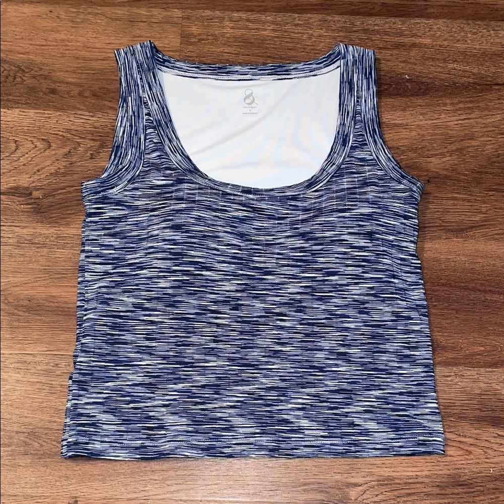 Lou & Grey Navy and White Tank Top